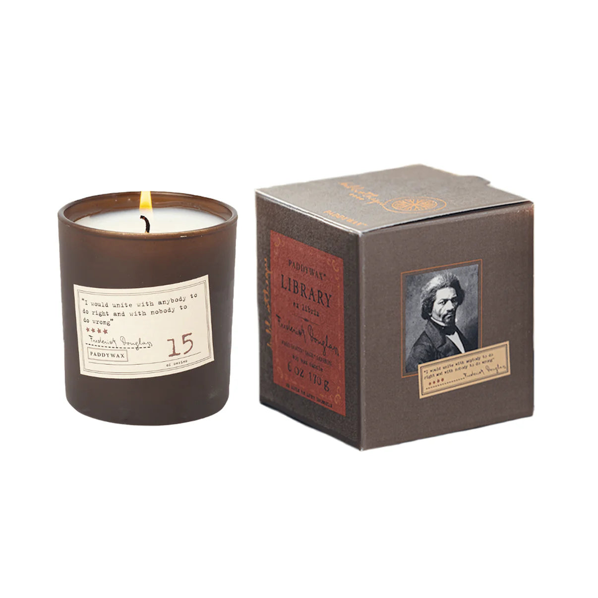 Library Boxed Candle - Fredrick Douglass