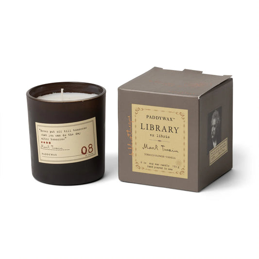 Library Boxed Candle - Mark Twain