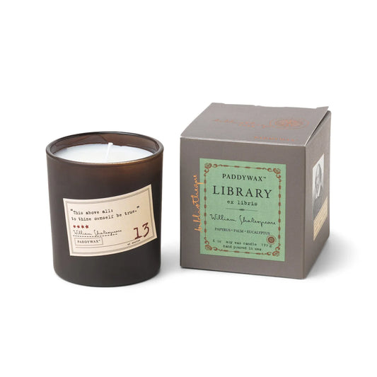 Library Boxed Candle - William Shakespeare