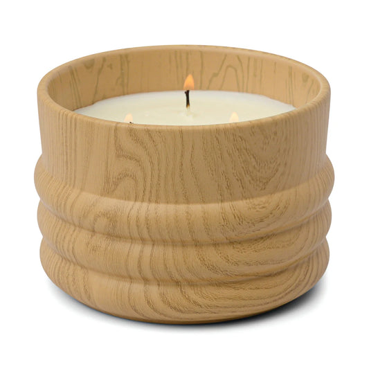 Grain Ceramic Wood Candle in Wild Fig & Cedar