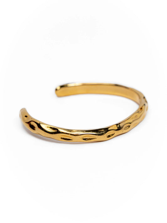 Hammered Bangle - Waterproof