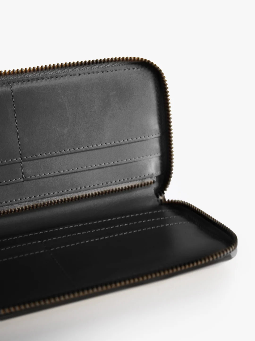 Helina Large Zip Around Wallet in Black