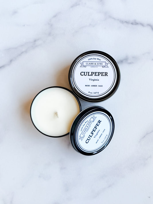 Culpeper Travel Tin Candle | Moss, Amber & Sage