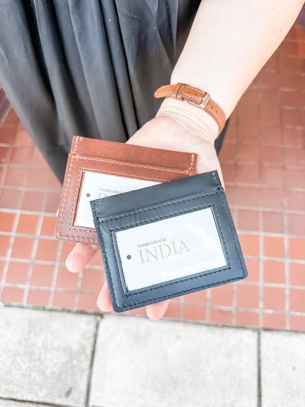 Card Wallet in Black (India Collection)