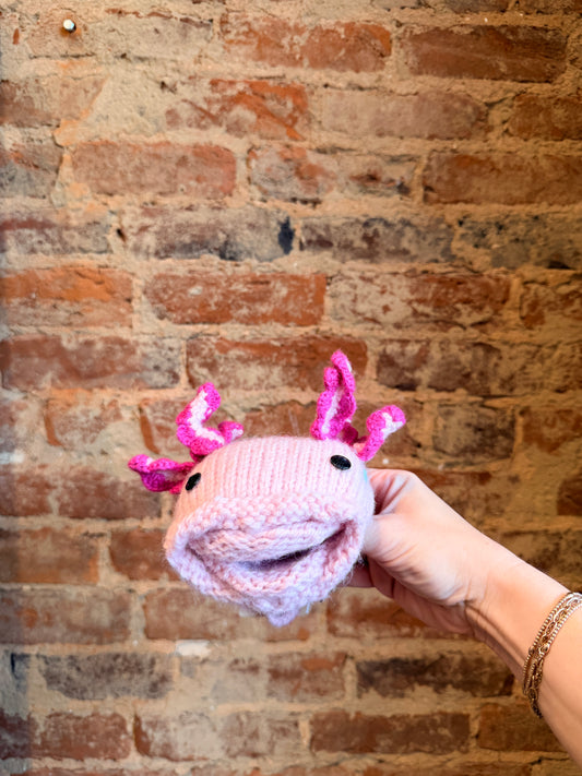 Axolotl Hand Puppet