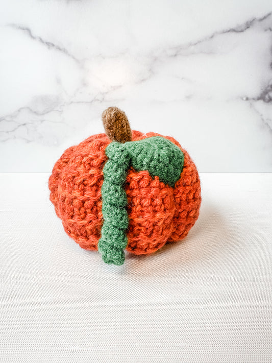 Knit Autumn Squash in Orange