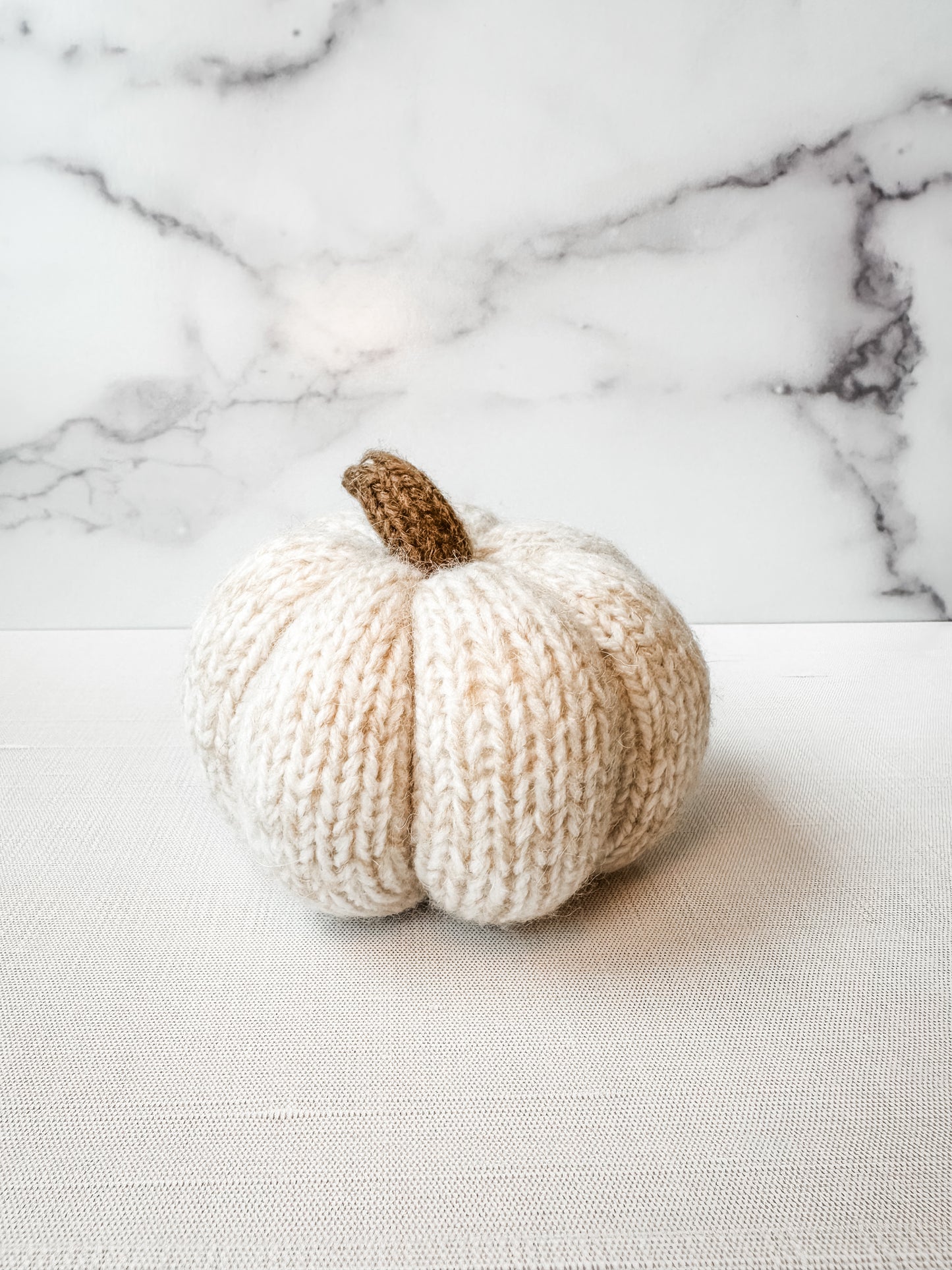 Knit Pumpkin in Cream