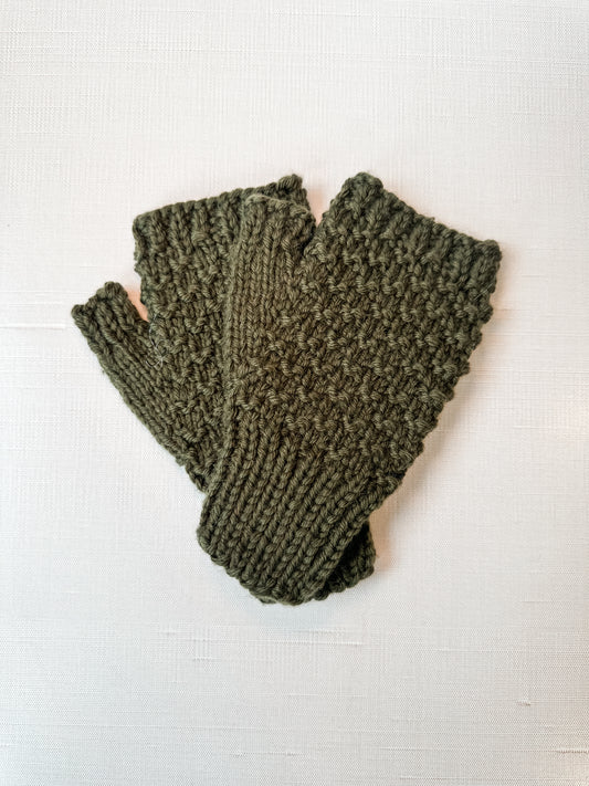 Cloud Wrist Warmer in Olive