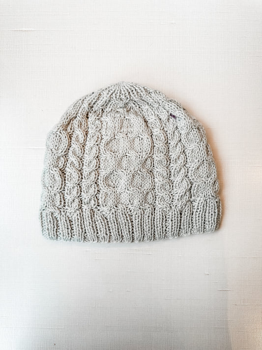 Cable Hat in Grey