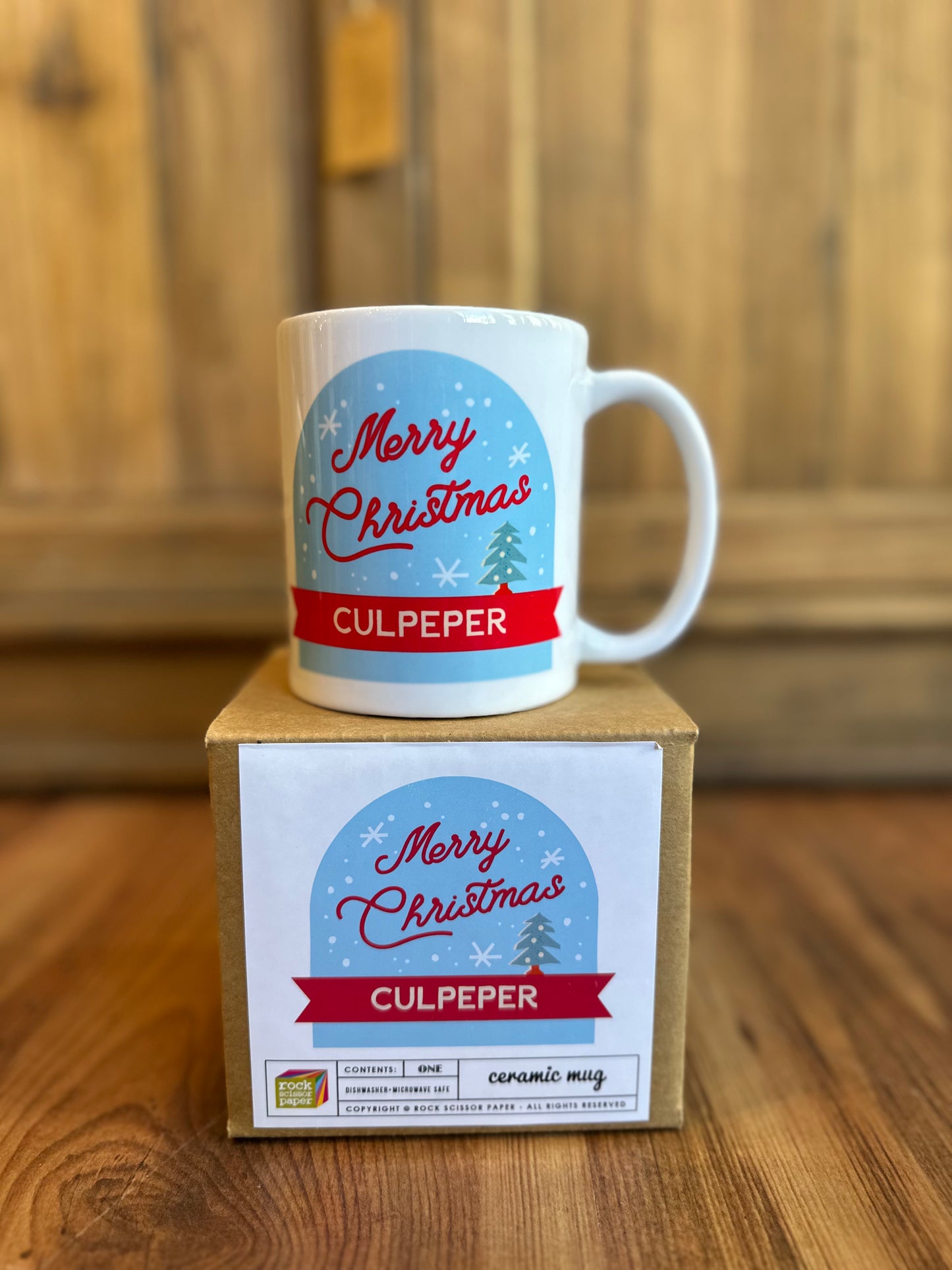 Culpeper Merry Christmas Ceramic Mug