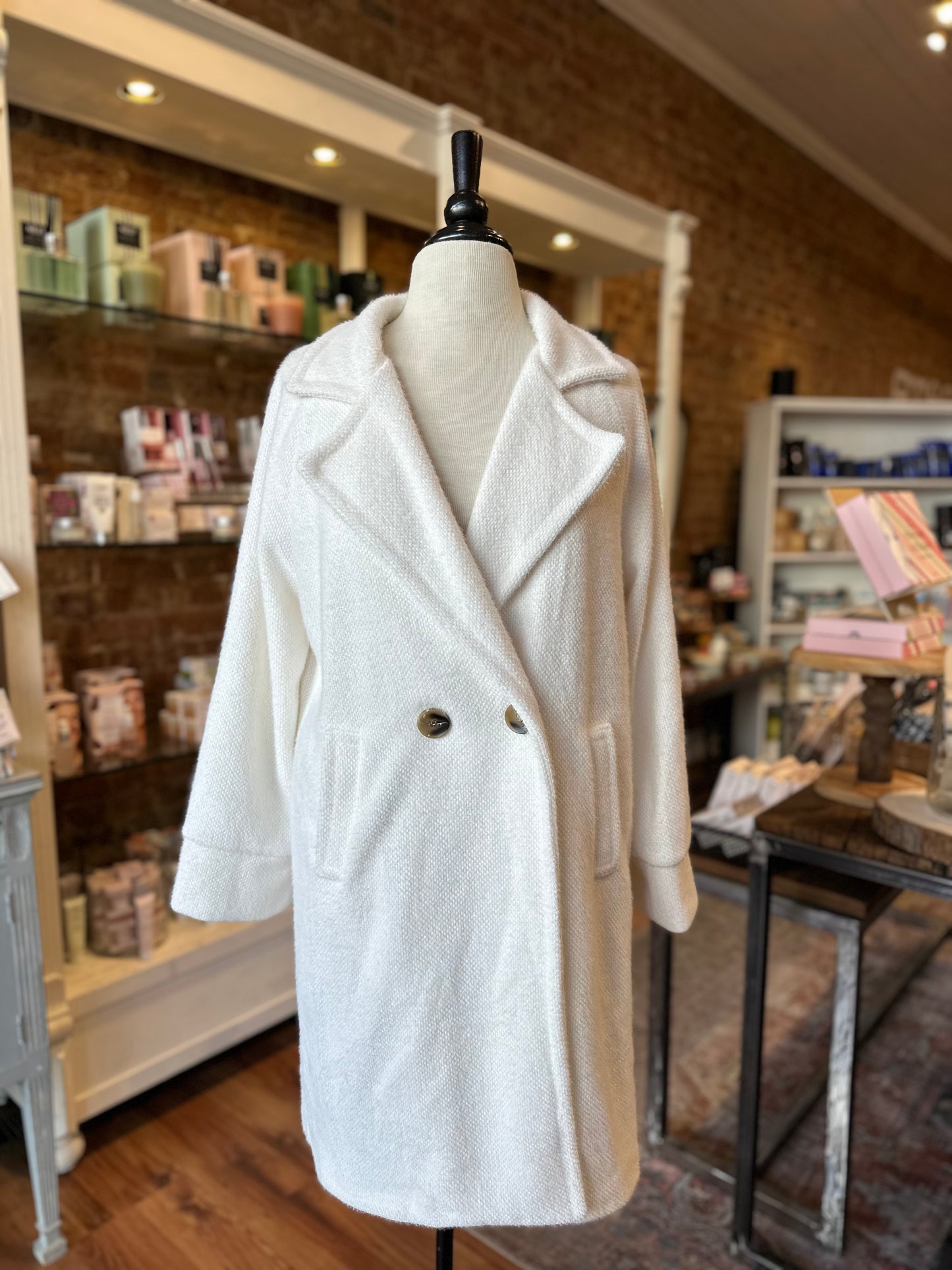 Bryony Coat in Ivory