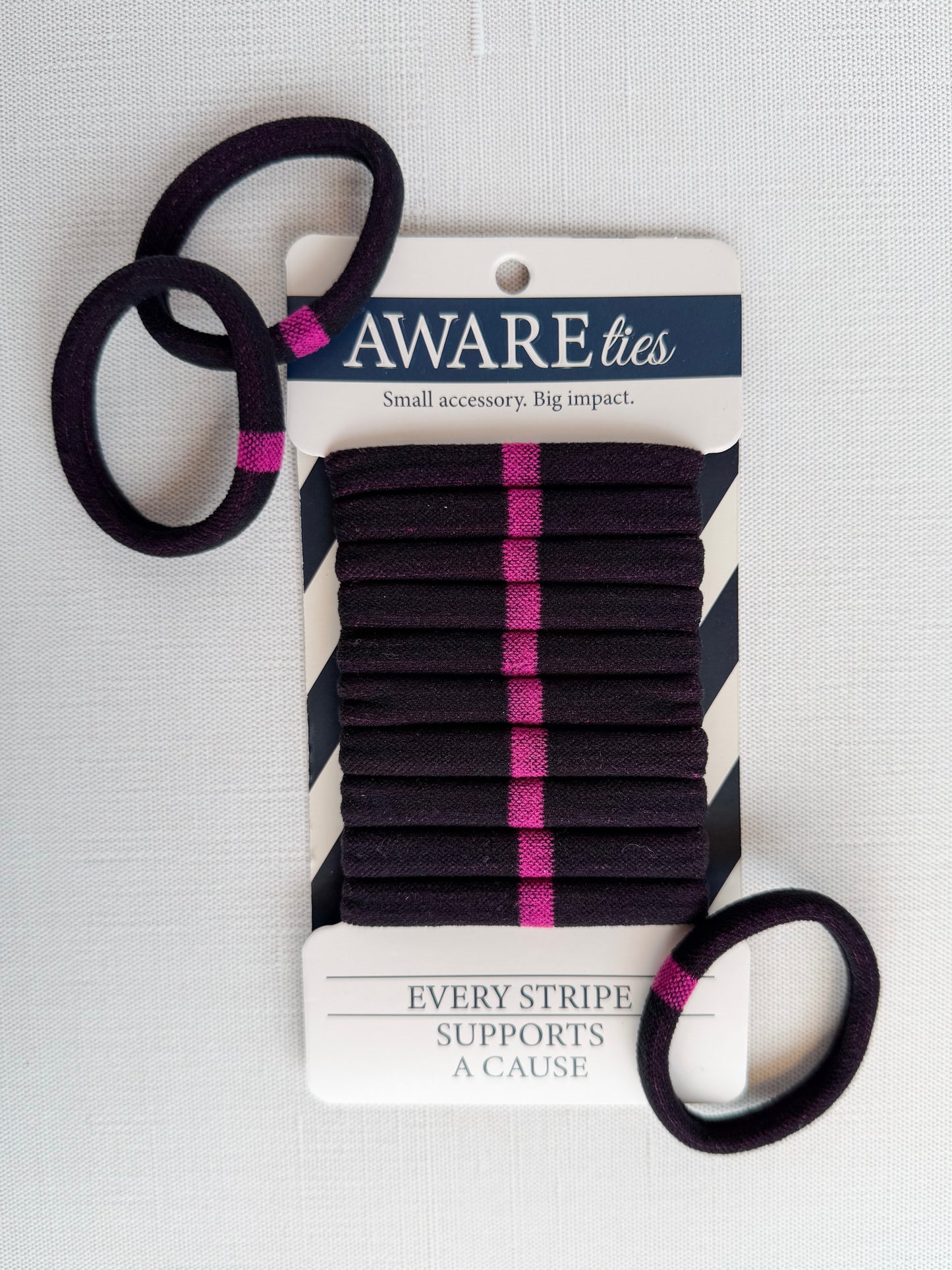 *Pre-Order* AWAREties | Pink Stripe – Breast Cancer Awareness Pack