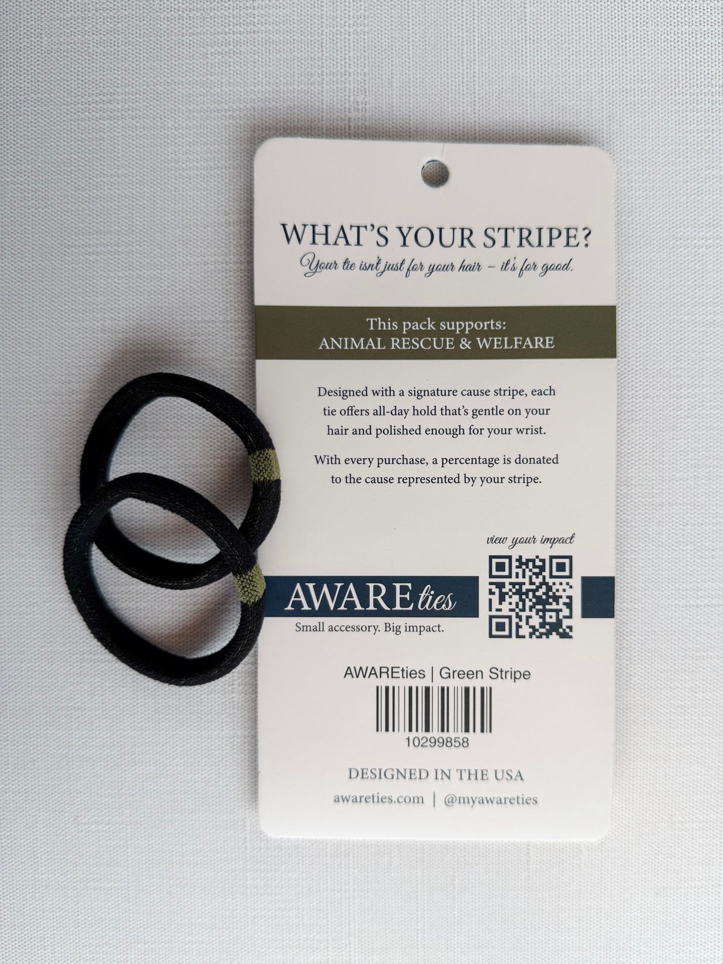 *Pre-Order* AWAREties | Green Stripe – Animal Rescue & Welfare Pack