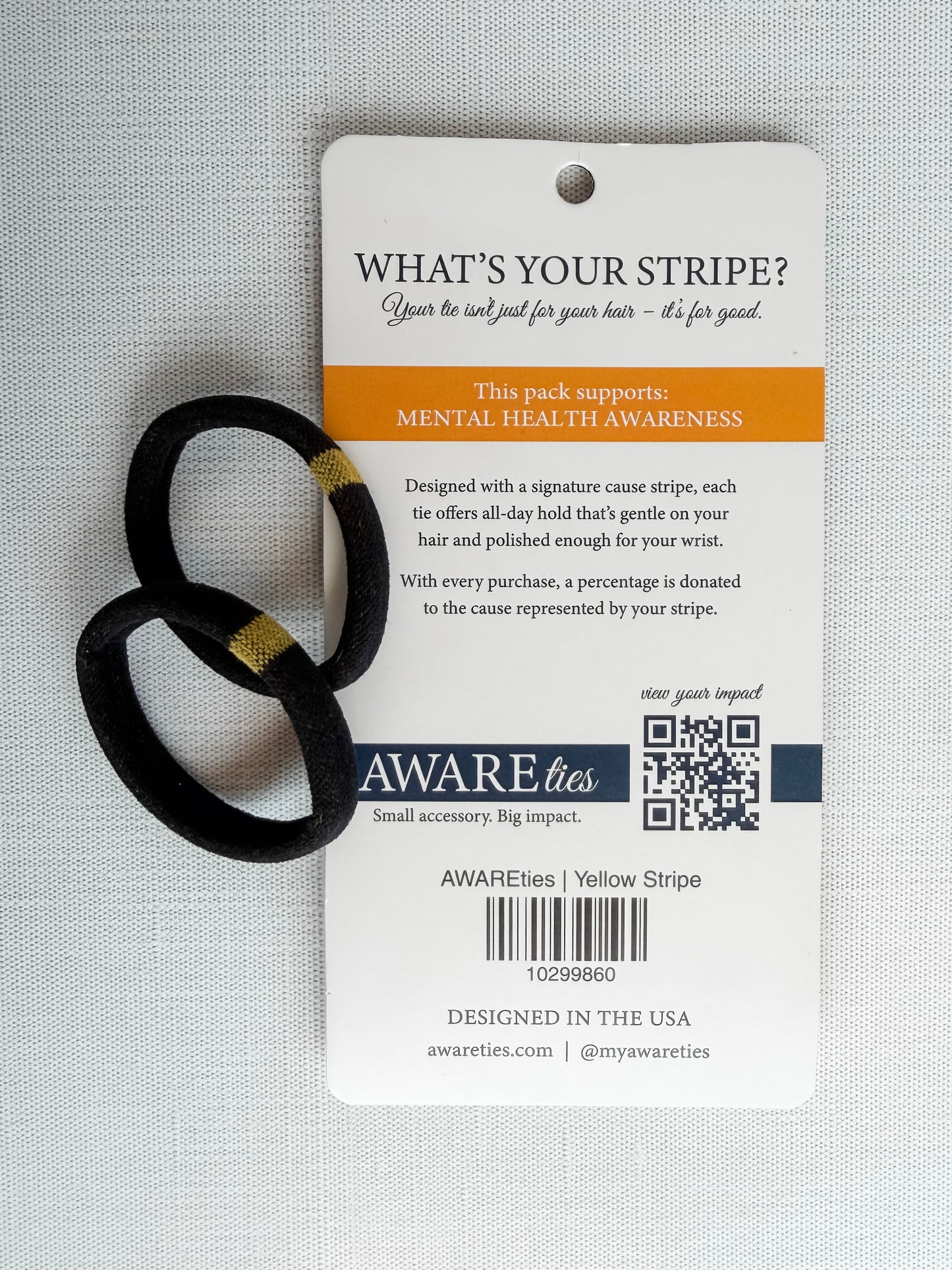 *Pre-Order* AWAREties | Yellow Stripe – Mental Health Awareness Pack