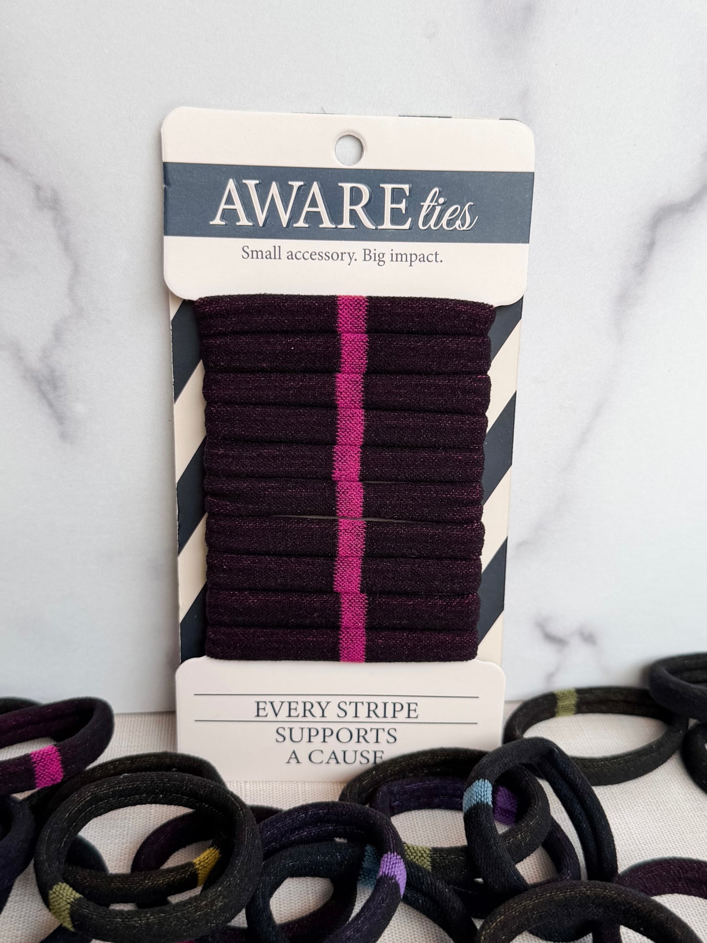 *Pre-Order* AWAREties | Pink Stripe – Breast Cancer Awareness Pack