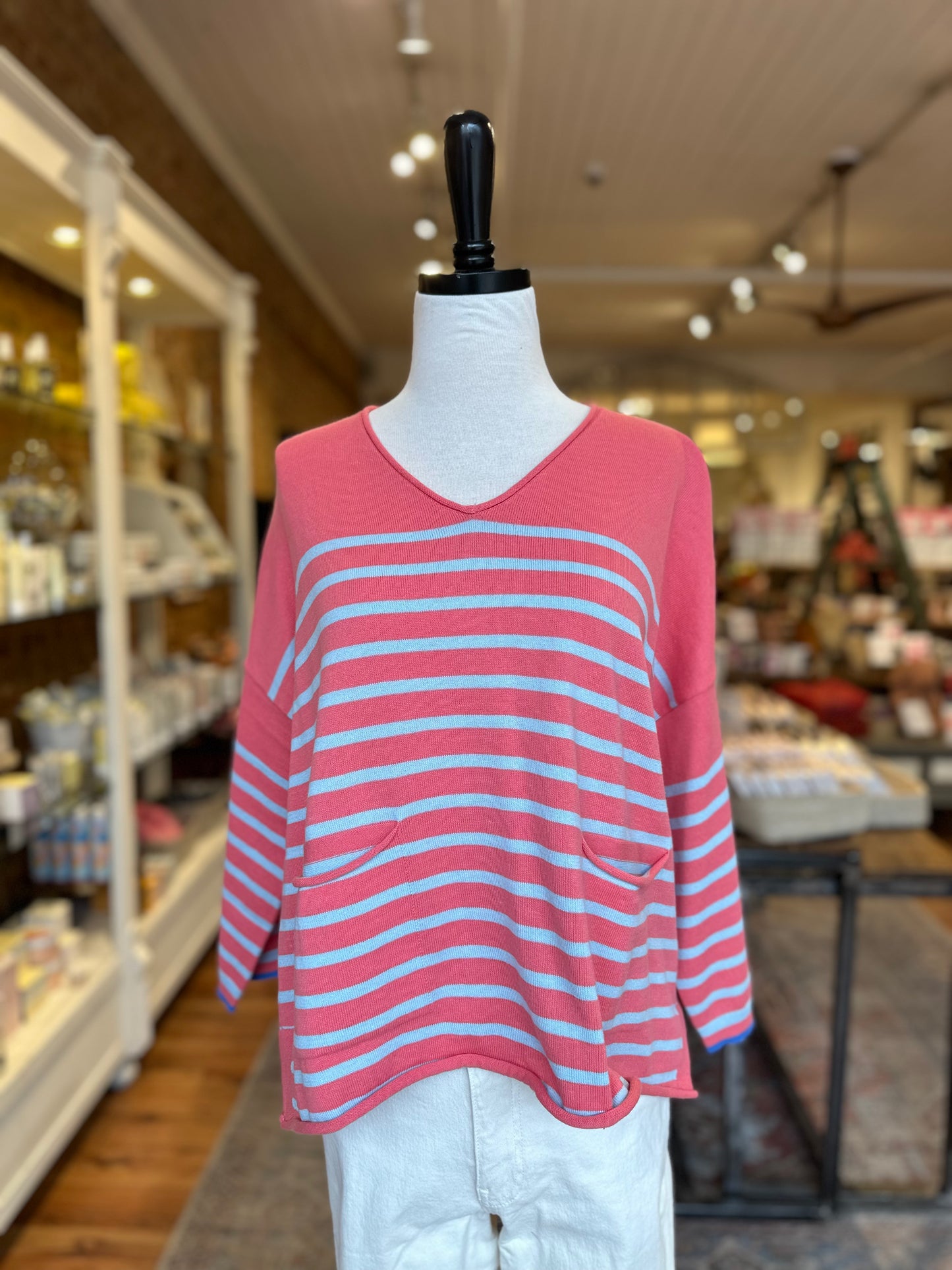 Nautical Sweater in Melon