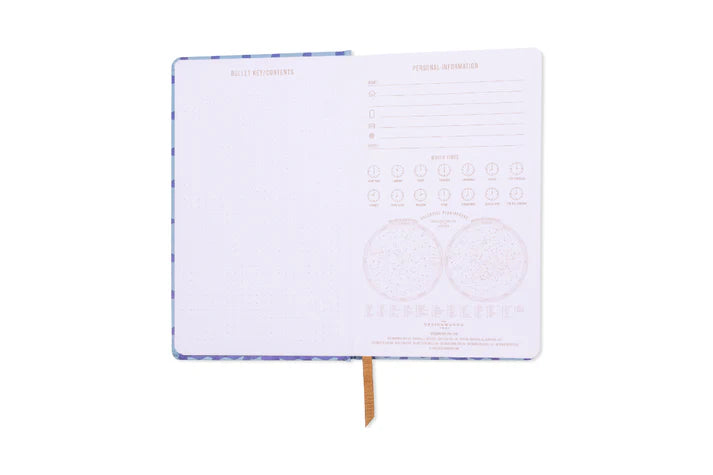 Tulip Journal in Blue Lattice