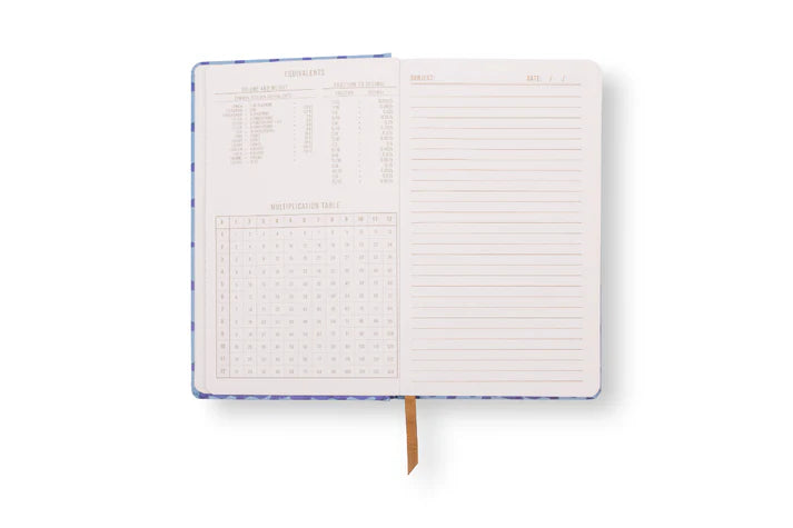 Tulip Journal in Blue Lattice