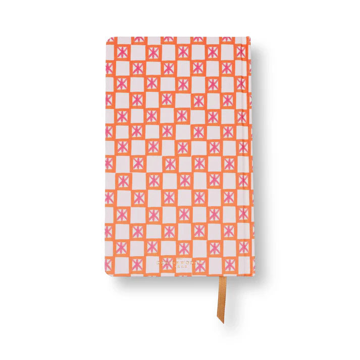 Tulip Journal in Orange Check