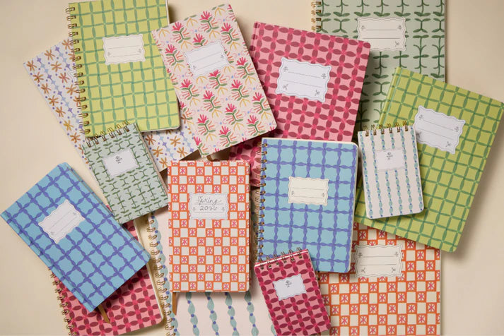 Tulip Journal in Orange Check