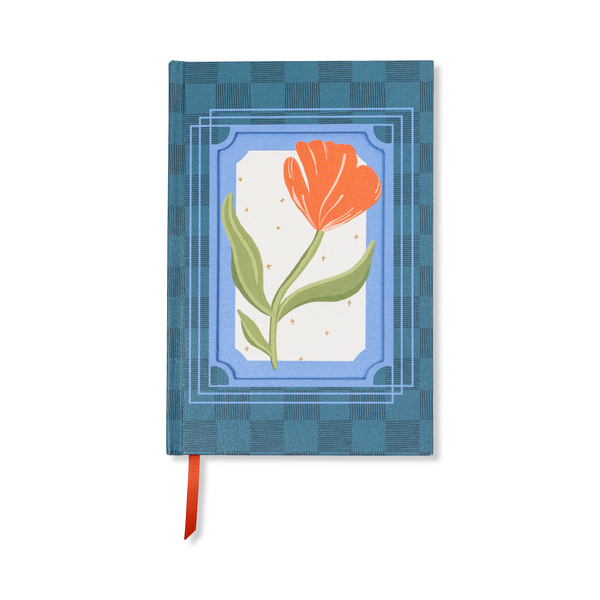 Framed Floral Journal in Poppy