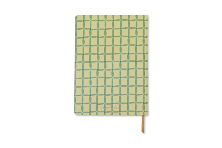 Tulip Jumbo Journal in Green Lattice