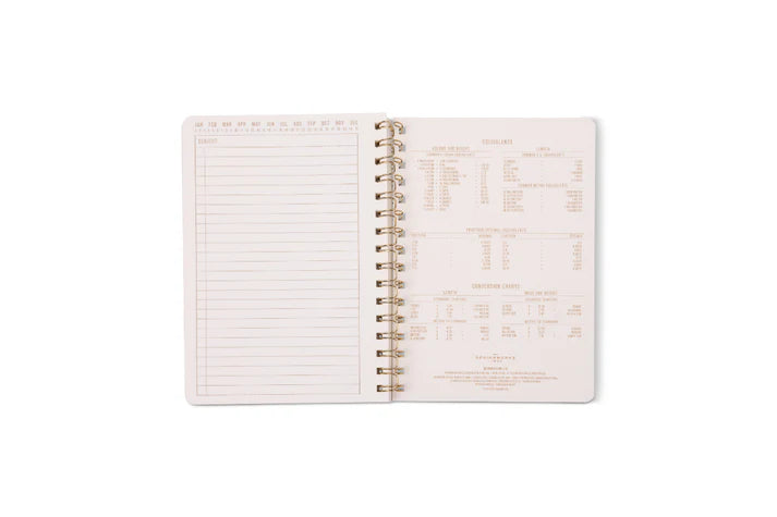 Tulip Twin Wire Notebook in Blue Lattice