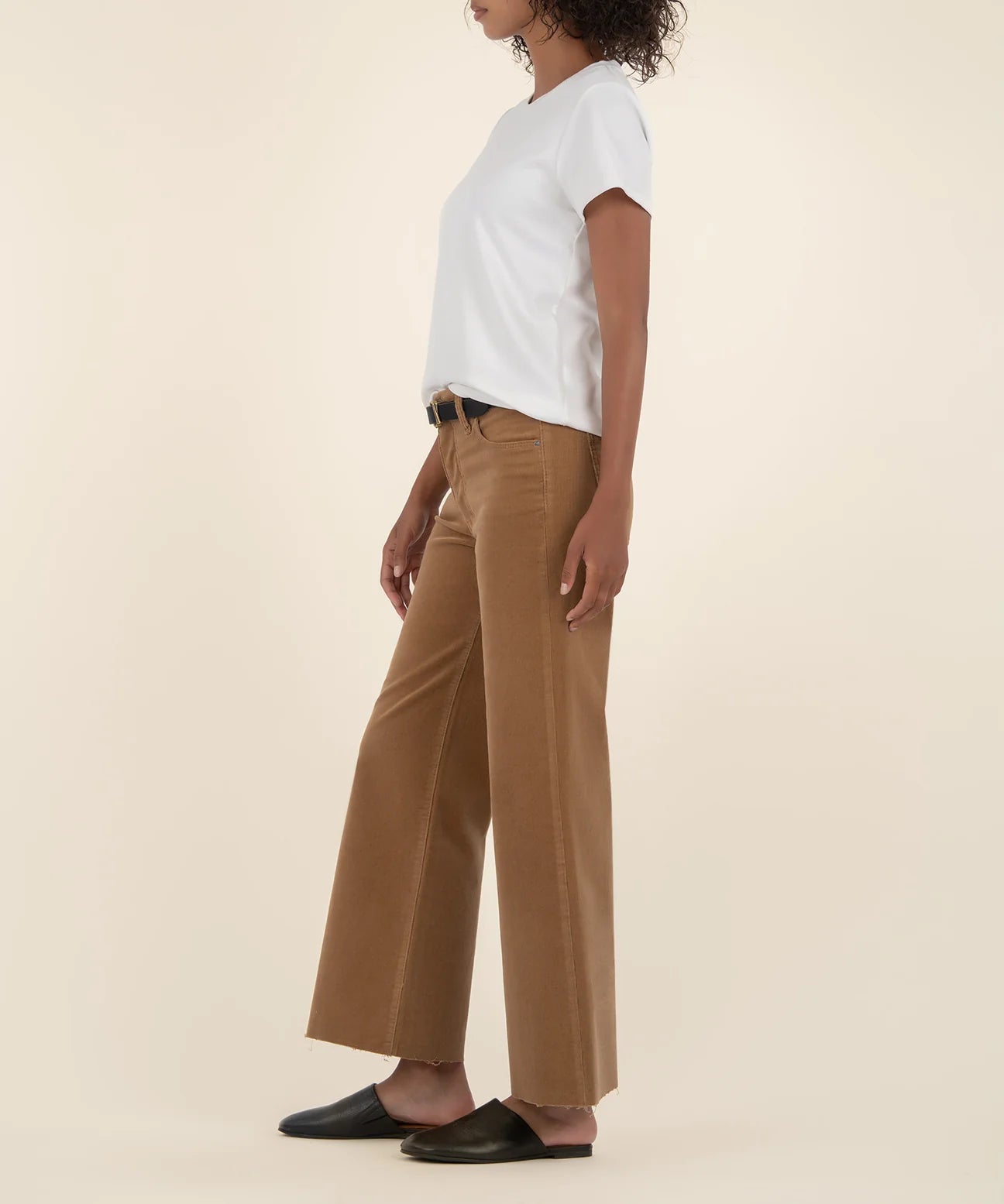 Meg High Rise Corduroy in Cognac