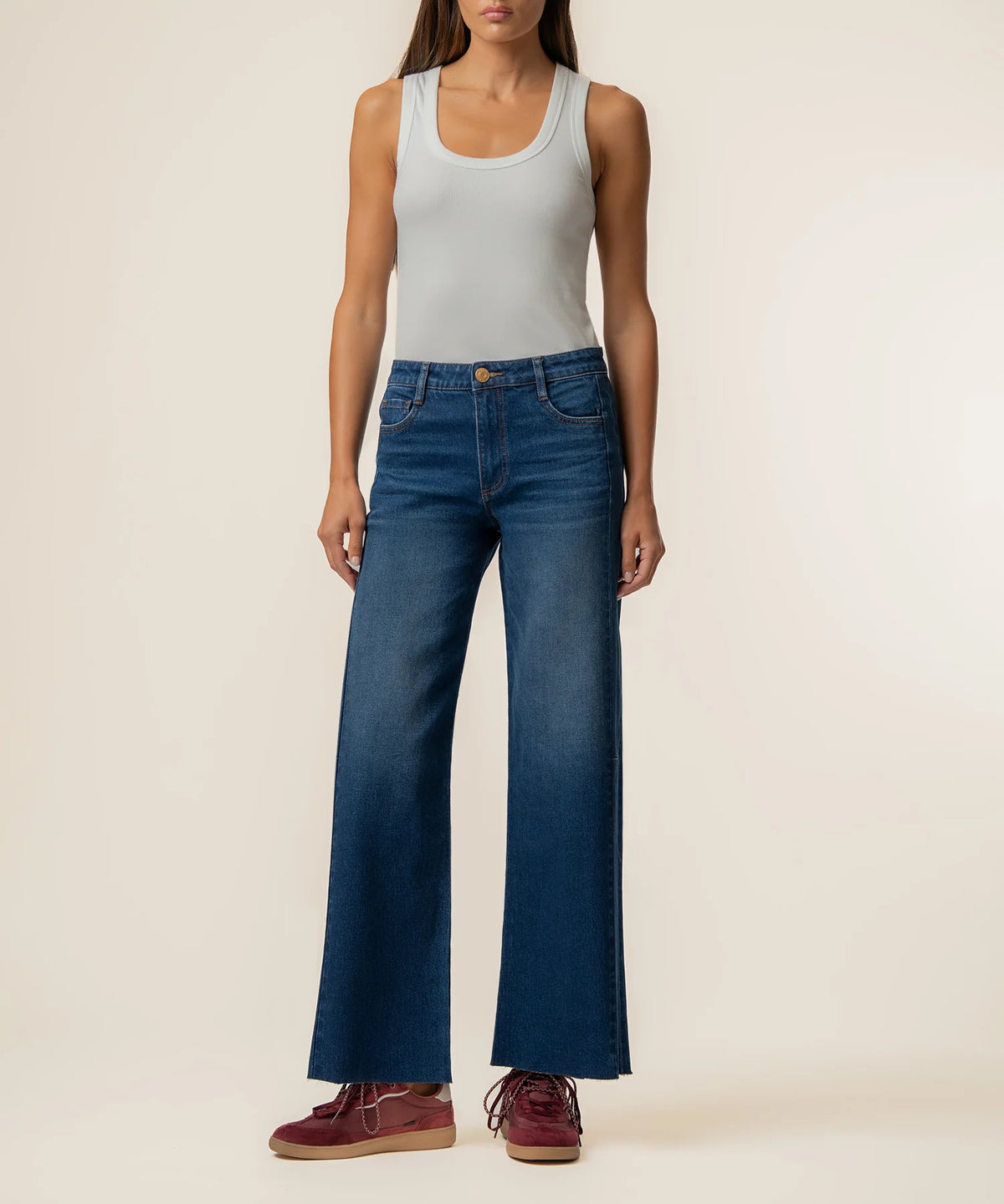Meg Wide Leg Jeans in Curator