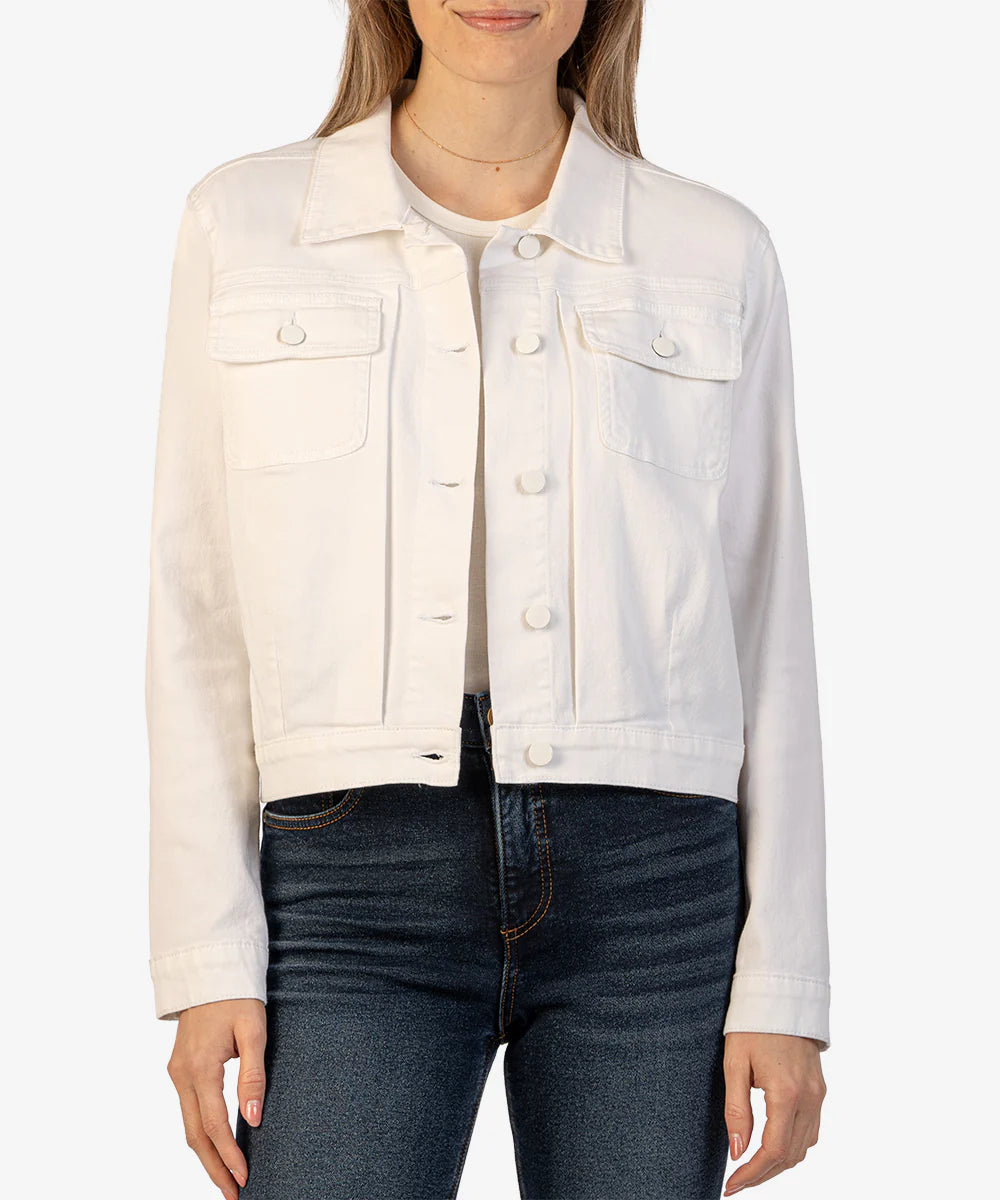 Ada Crop Jacket (Optic White)