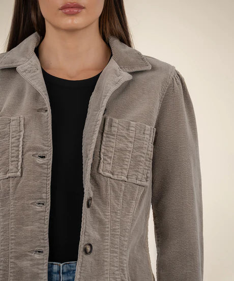 Kyra Corduray Jacket with Buttons in Rosemary