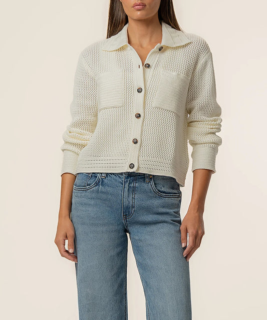 Elena Sweater Jacket in Cream