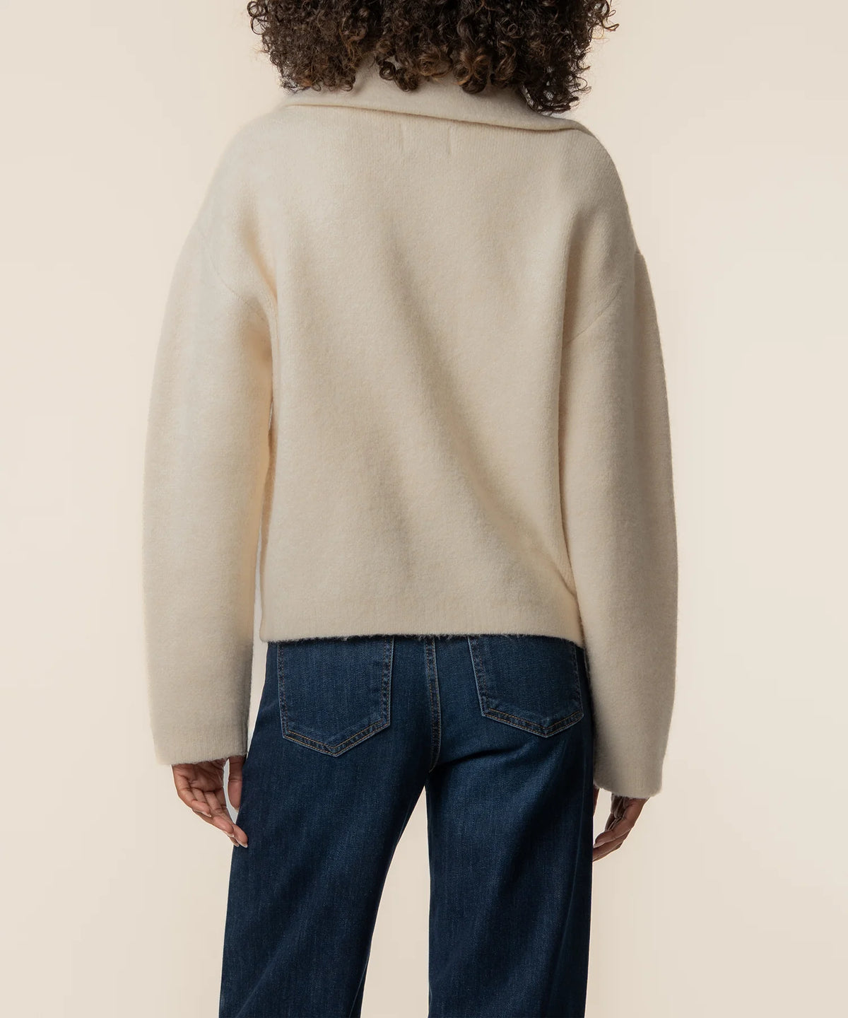 Rue Sweater Jacket in Cream