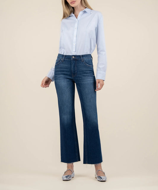 Kelsey High Rise Fab Ab Ankle Flare (Royal)