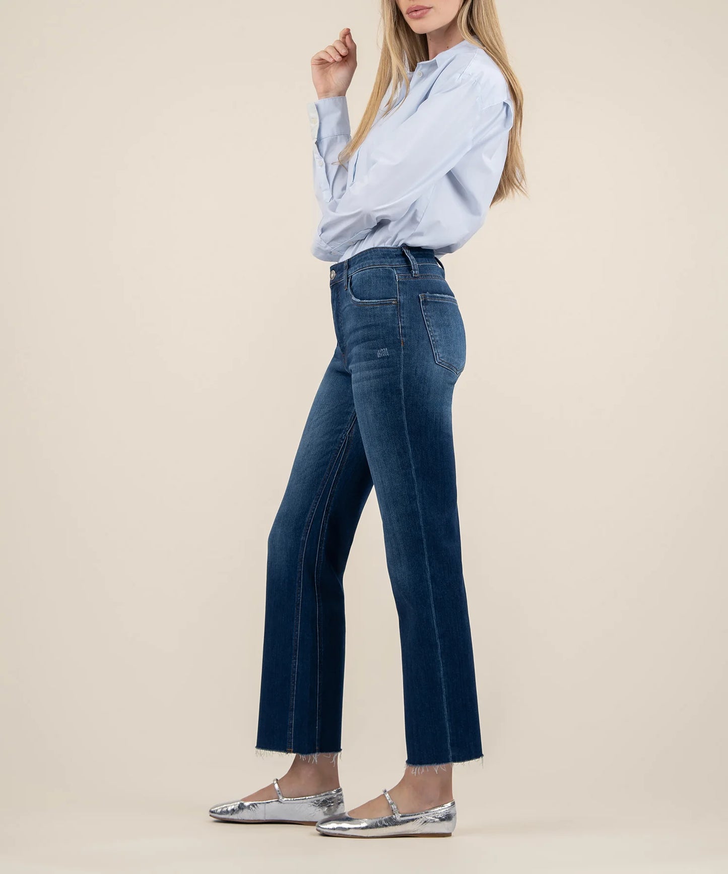 Kelsey High Rise Fab Ab Ankle Flare (Royal)
