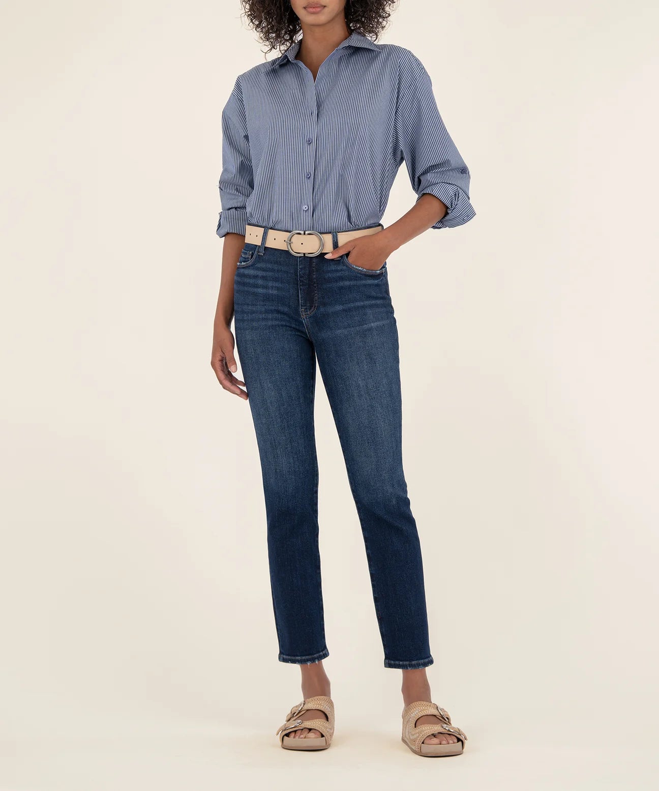 Reese High Rise Fab Ab Ankle Straight Reg Hem (Enchantment)