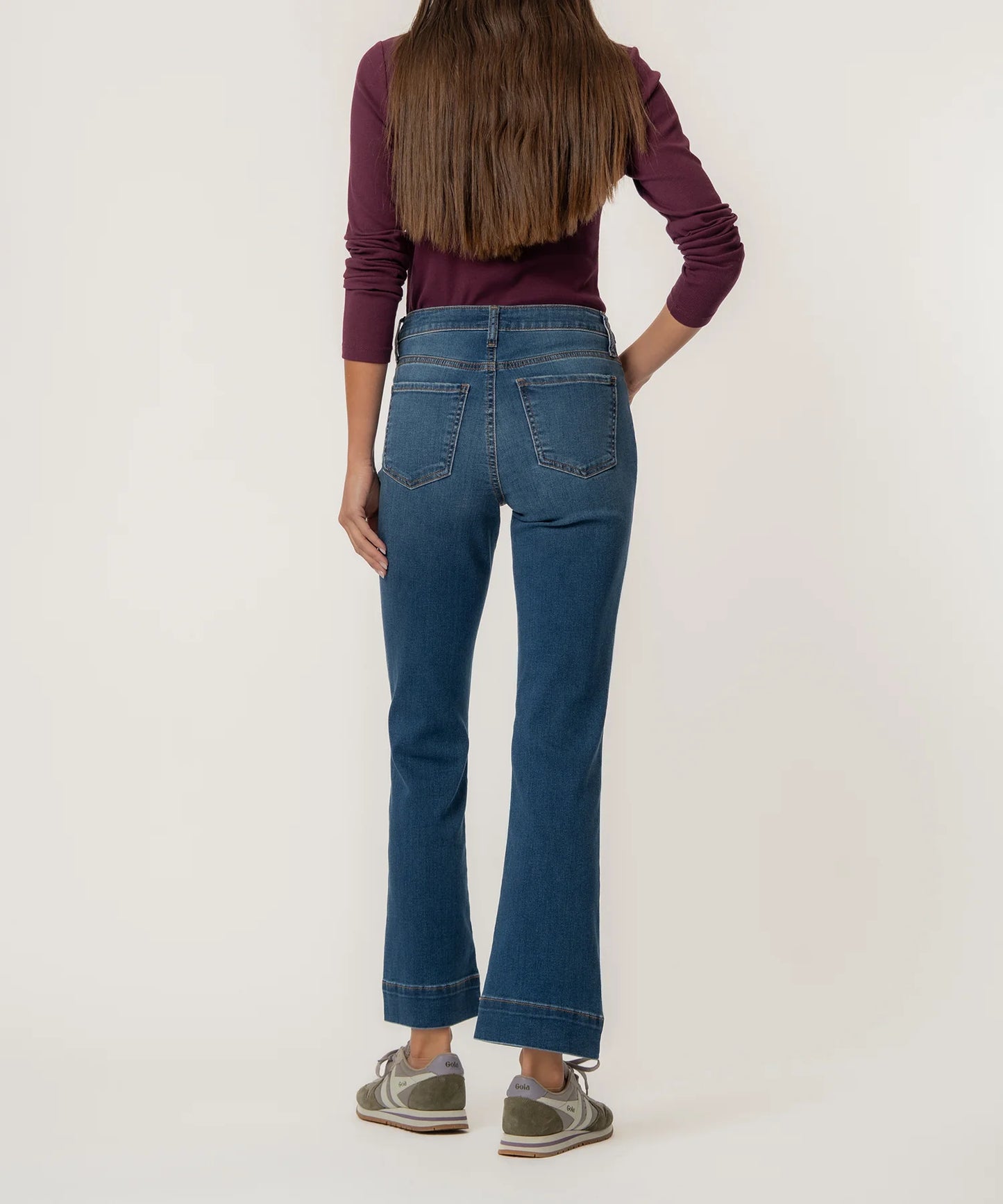 Kelsey High Rise Ankle Flare in Cool