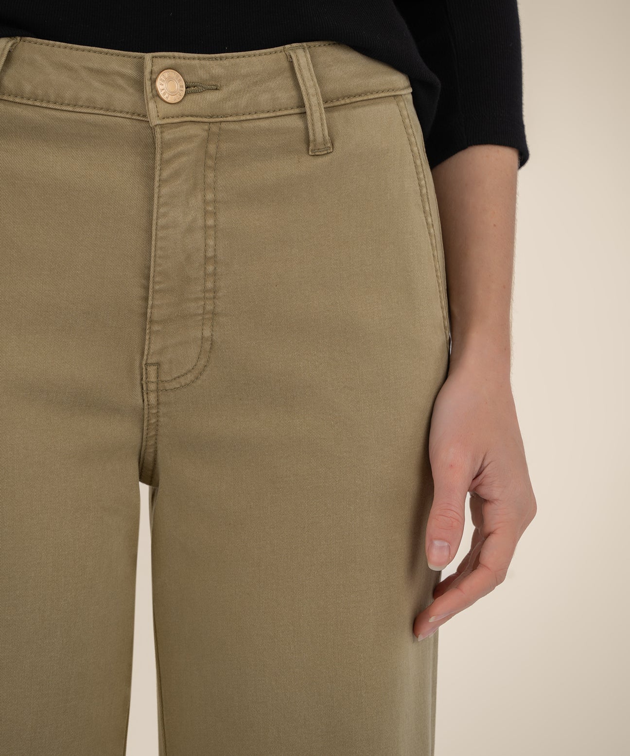 Miller High Rise Straight Let Pant (Palm Leaf)