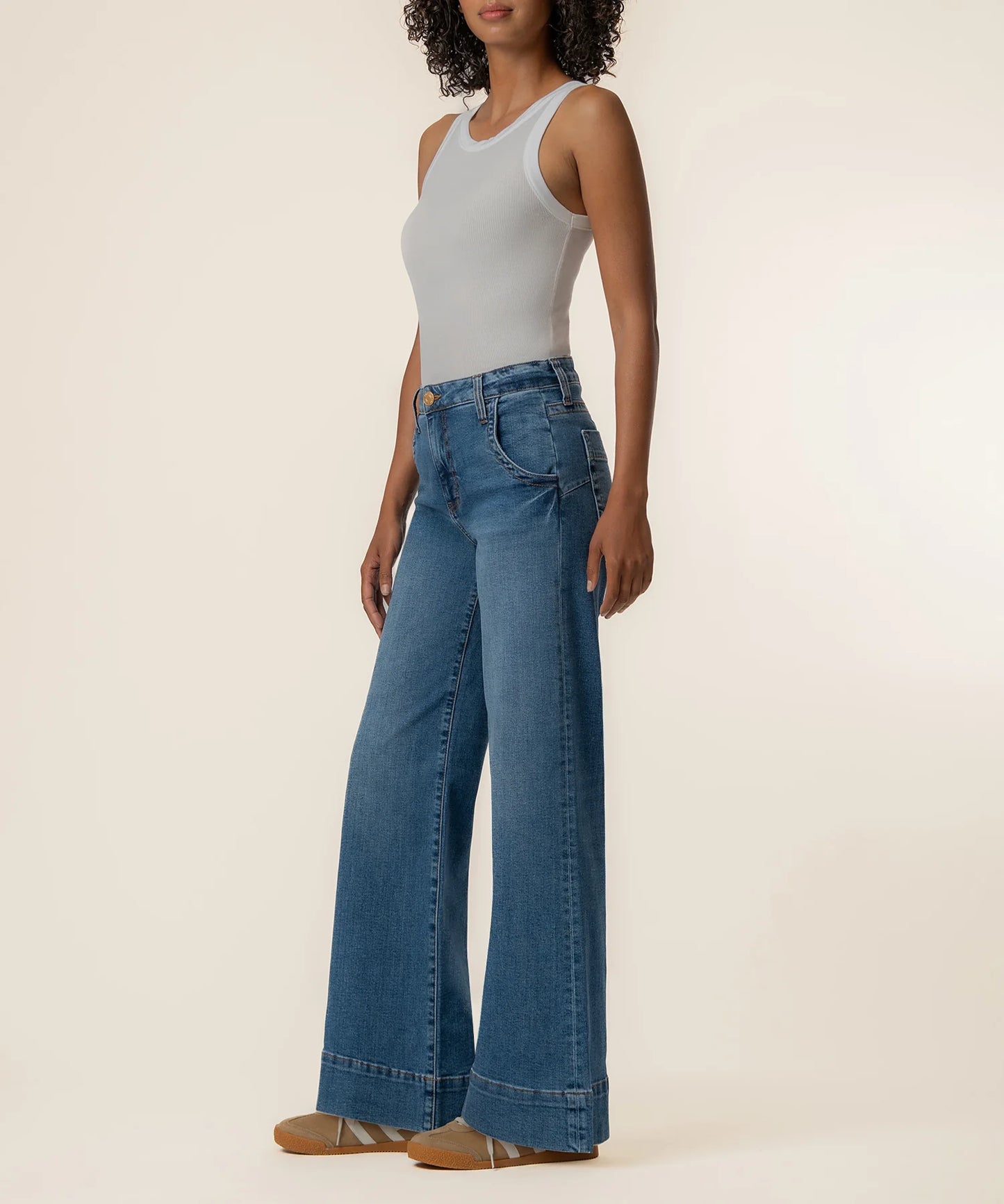 Maya Wide Leg Jeans in Journey