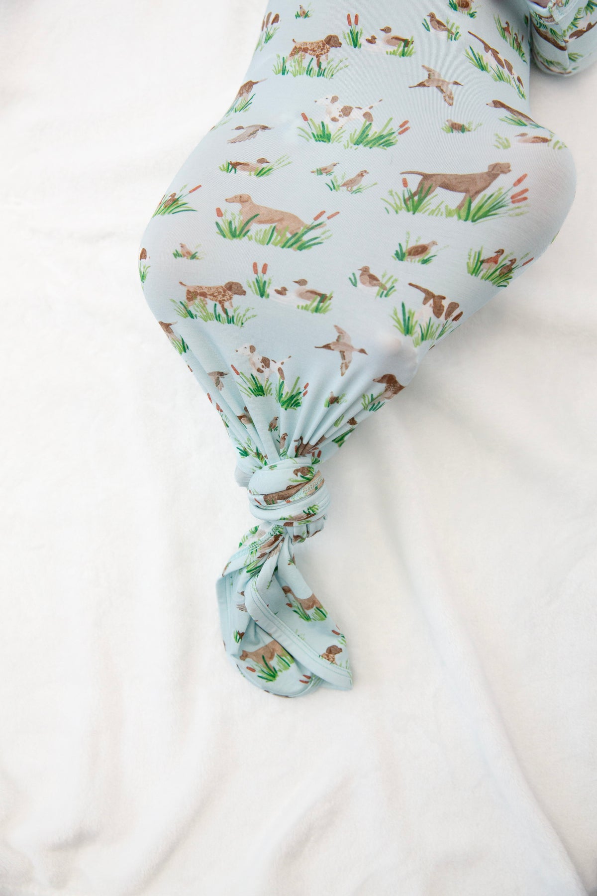 Knotted Gown in Delta Dogs