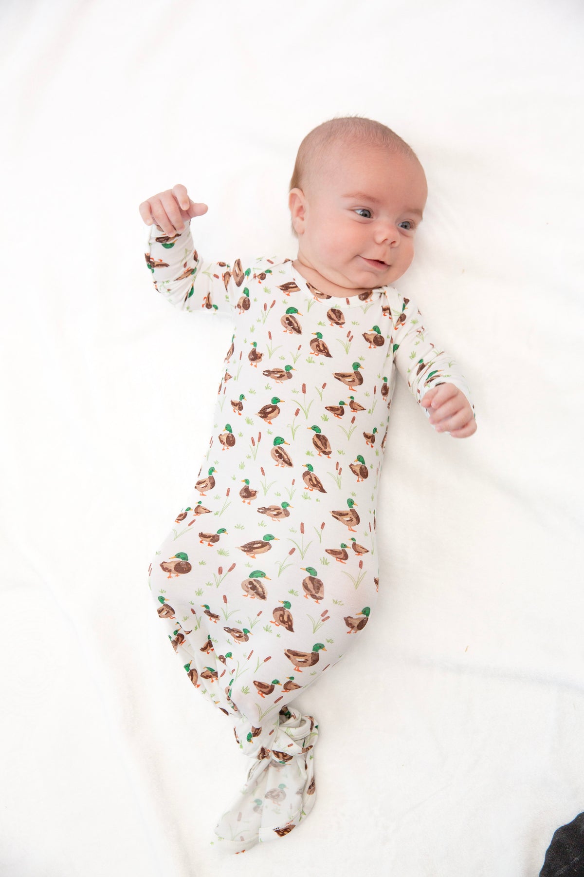 Knotted Gown in Mallard Drake