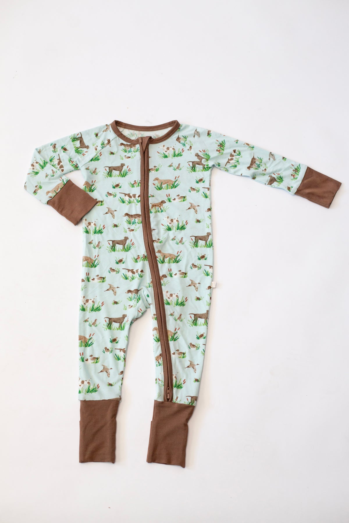 Zip Pajamas in Delta Dogs