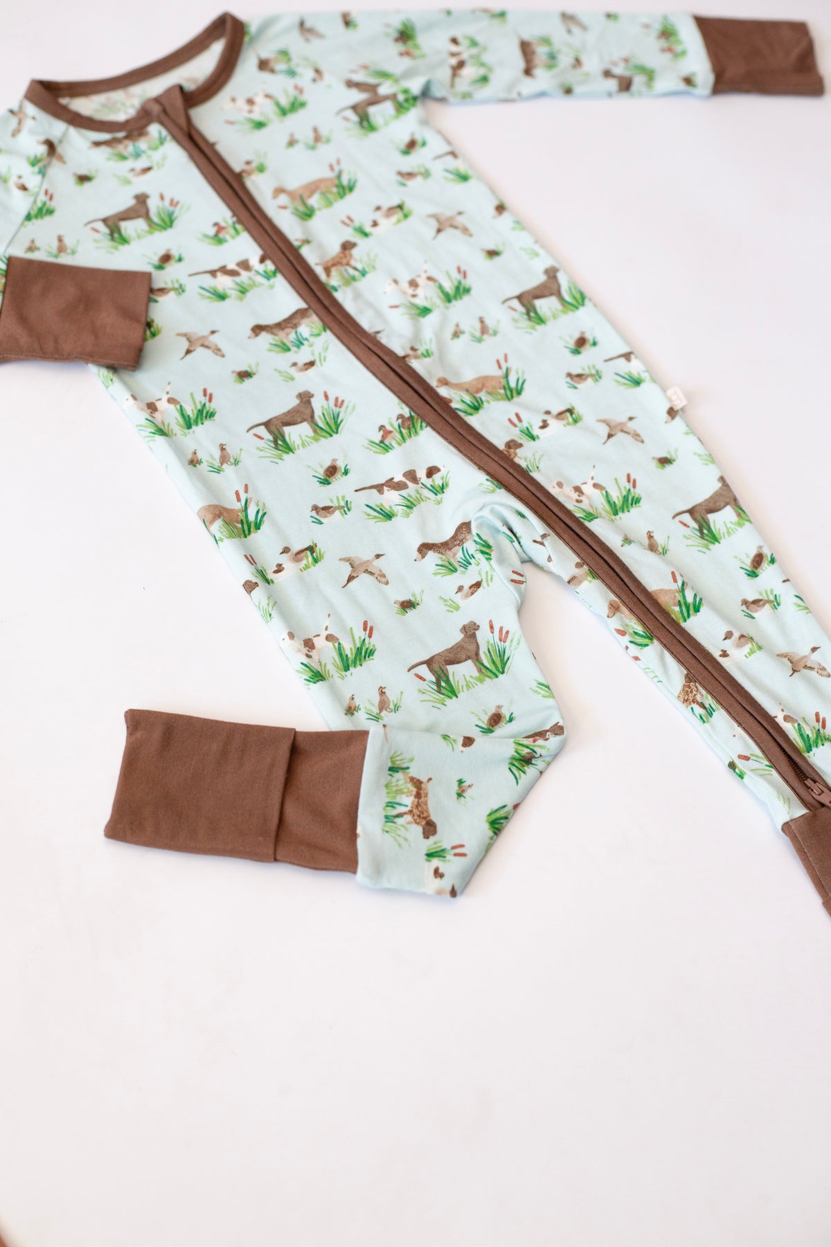 Zip Pajamas in Delta Dogs