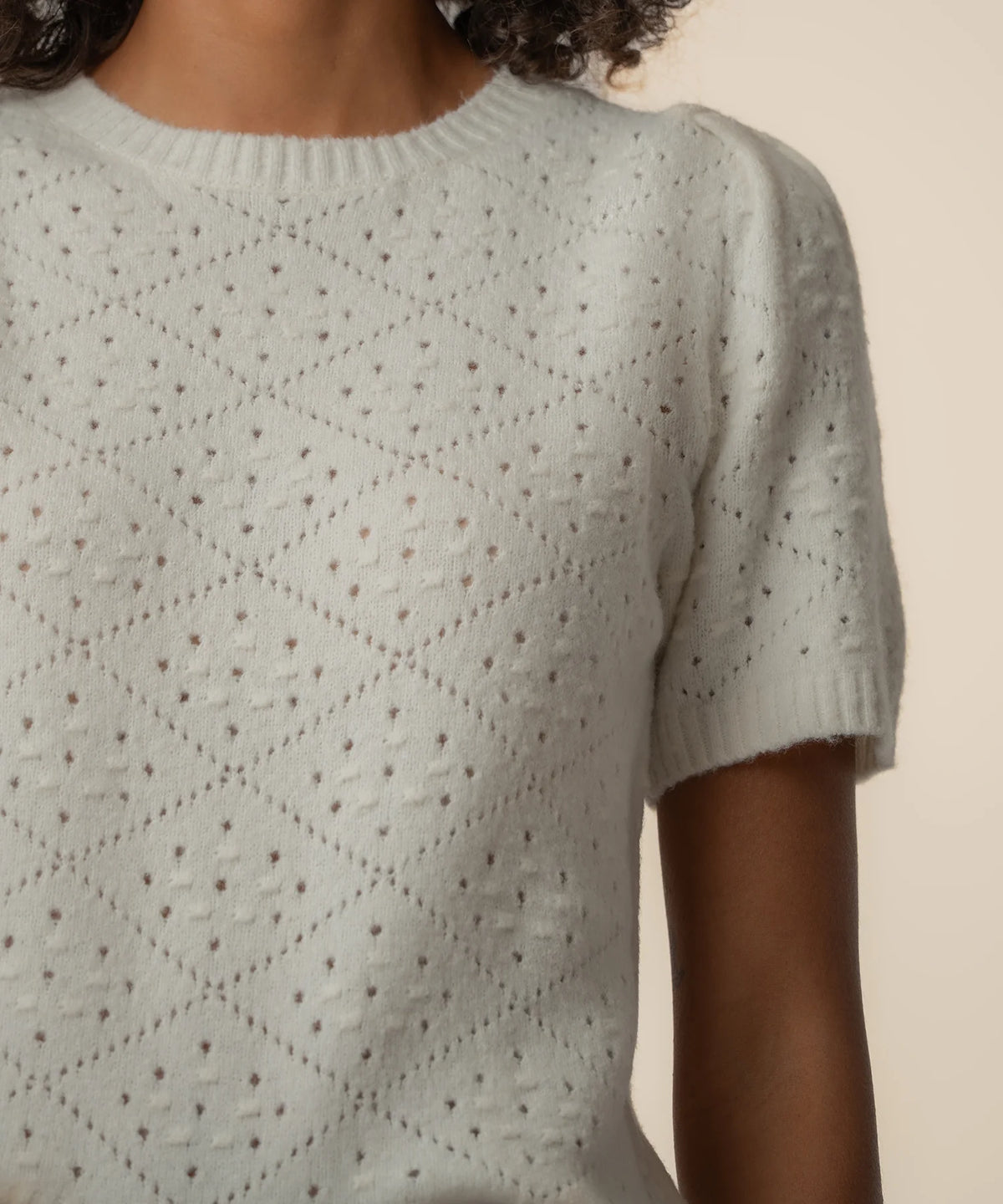 Faith Short Sleeve Sweater in Blossom