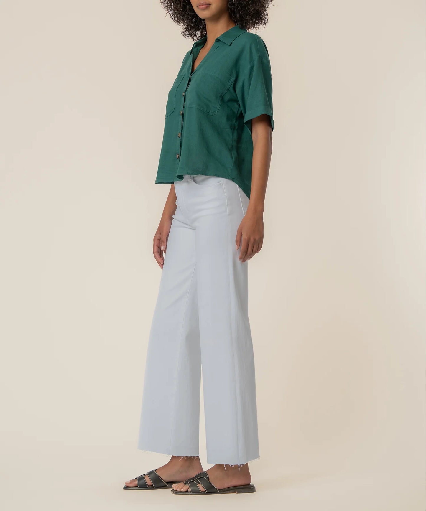 Brianna Boxy Shirt in Jungle