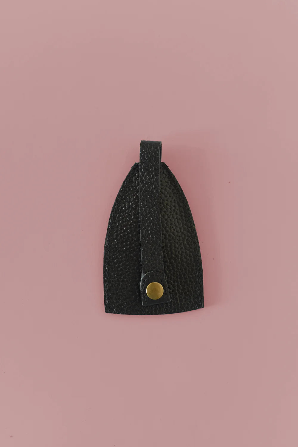 GR Key Holder in Pebbled Black