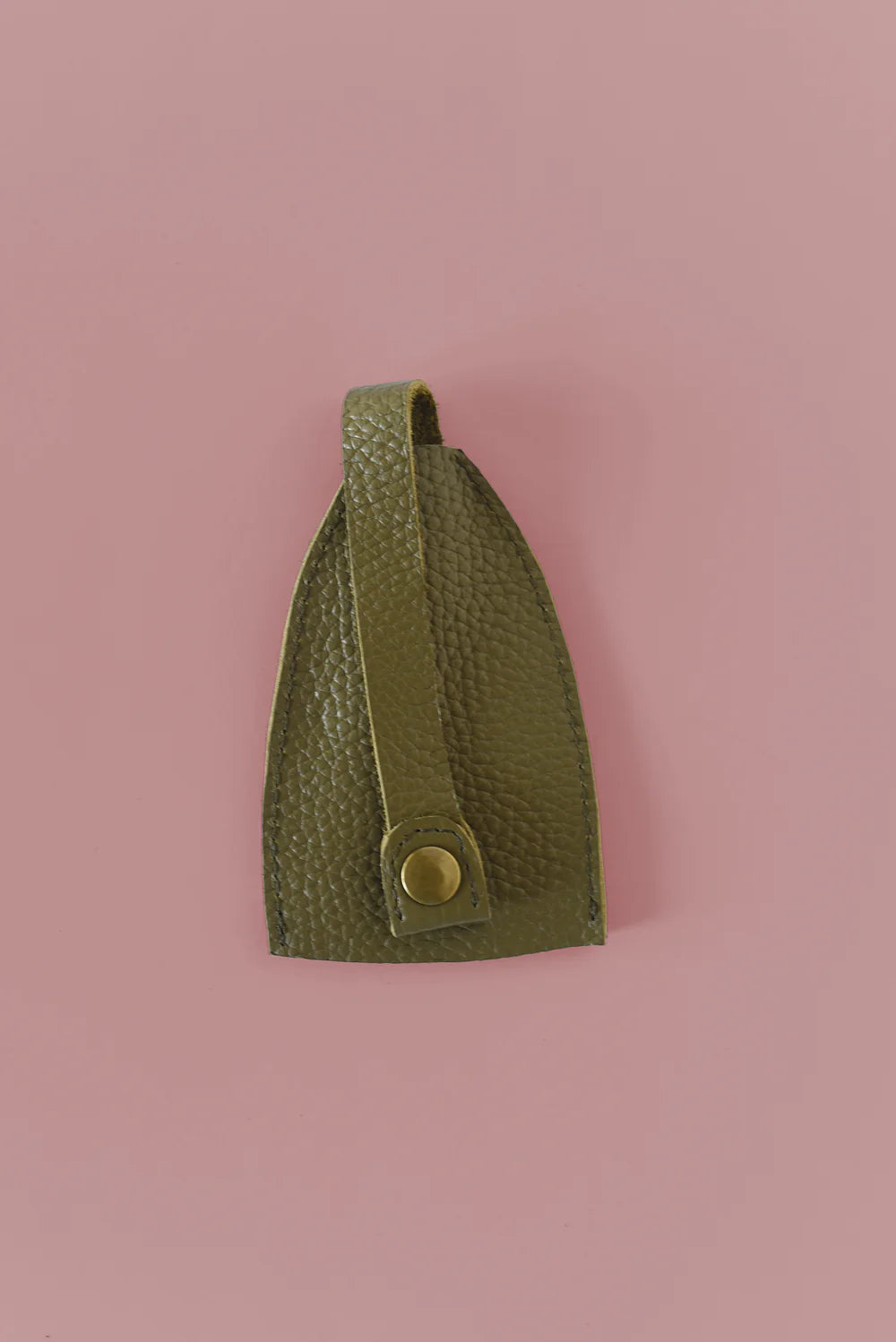 GR Key Holder in Pebbled Olive