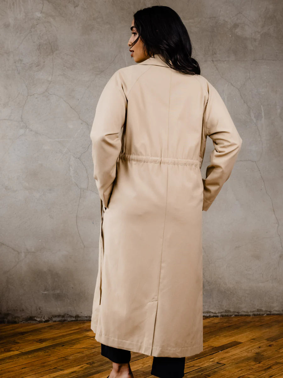 Kimberly Trench Coat in Brown Sugar