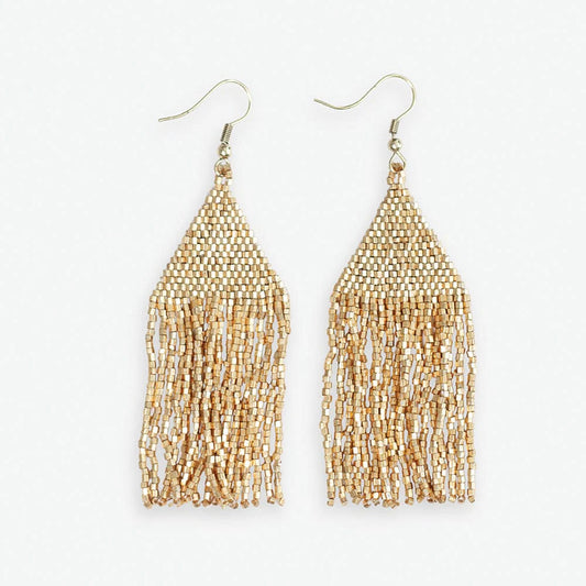 Lexie Beaded Earrings in Gold