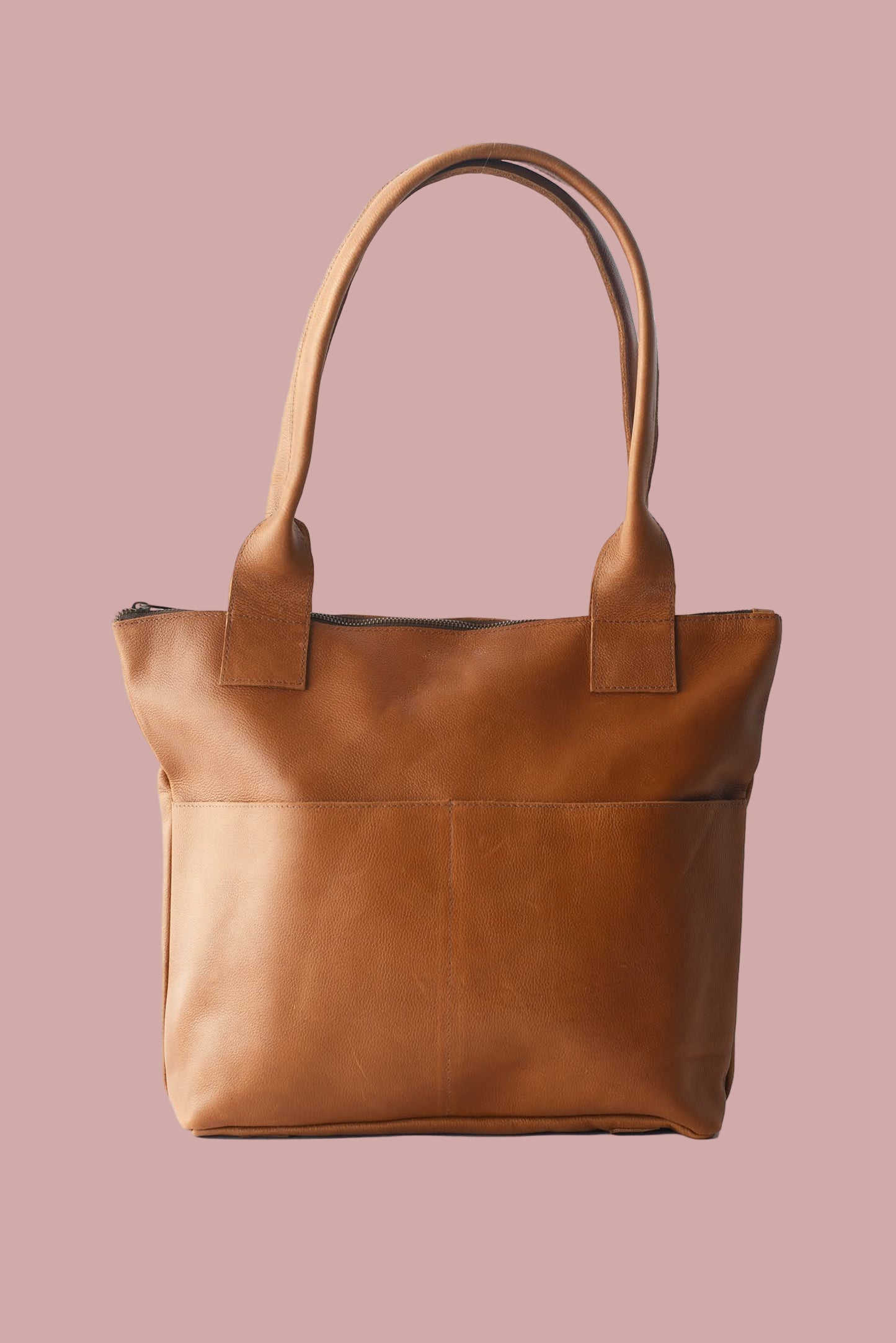 GR Large Tote in Cognac